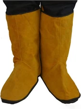 Leather Welding Boot & Shoes Covers Fire Resistant Welding Spats Heat⭐⭐⭐⭐⭐