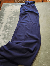 Reformation blue ribbed tencil sleeveless maxi turtleneck dress sz Small