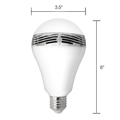 SOUNDLAMP Dimmable LED Light Bulb with Bluetooth Speaker w SOUNDLAMP Dimmable LED Light Bulb with Bluetooth Speaker w