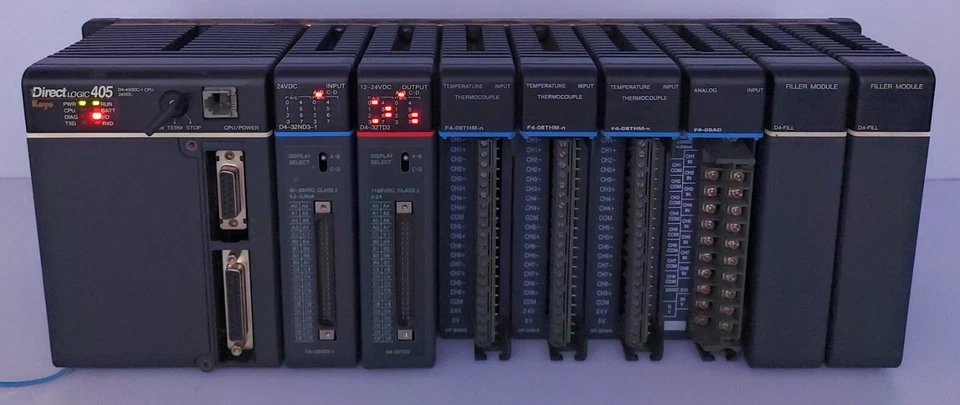 Direct Logic Koyo 405 D-450DC-1 CPU Module 24VDC (16971) - Image 4 of 4