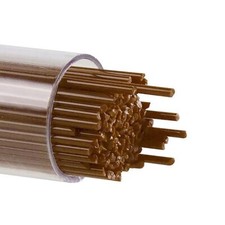 Bullseye Stringers Approx. 1MM.DIA.x17.75"L. Woodland Brown Opal 90 COE.