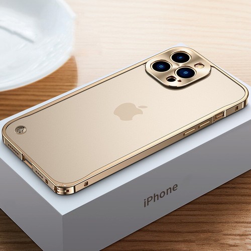 Etui na iPhone 15 14 16 Pro Max 13 12 Stop aluminium Metal Bumper Matowe etui - Zdjęcie 20 z 24
