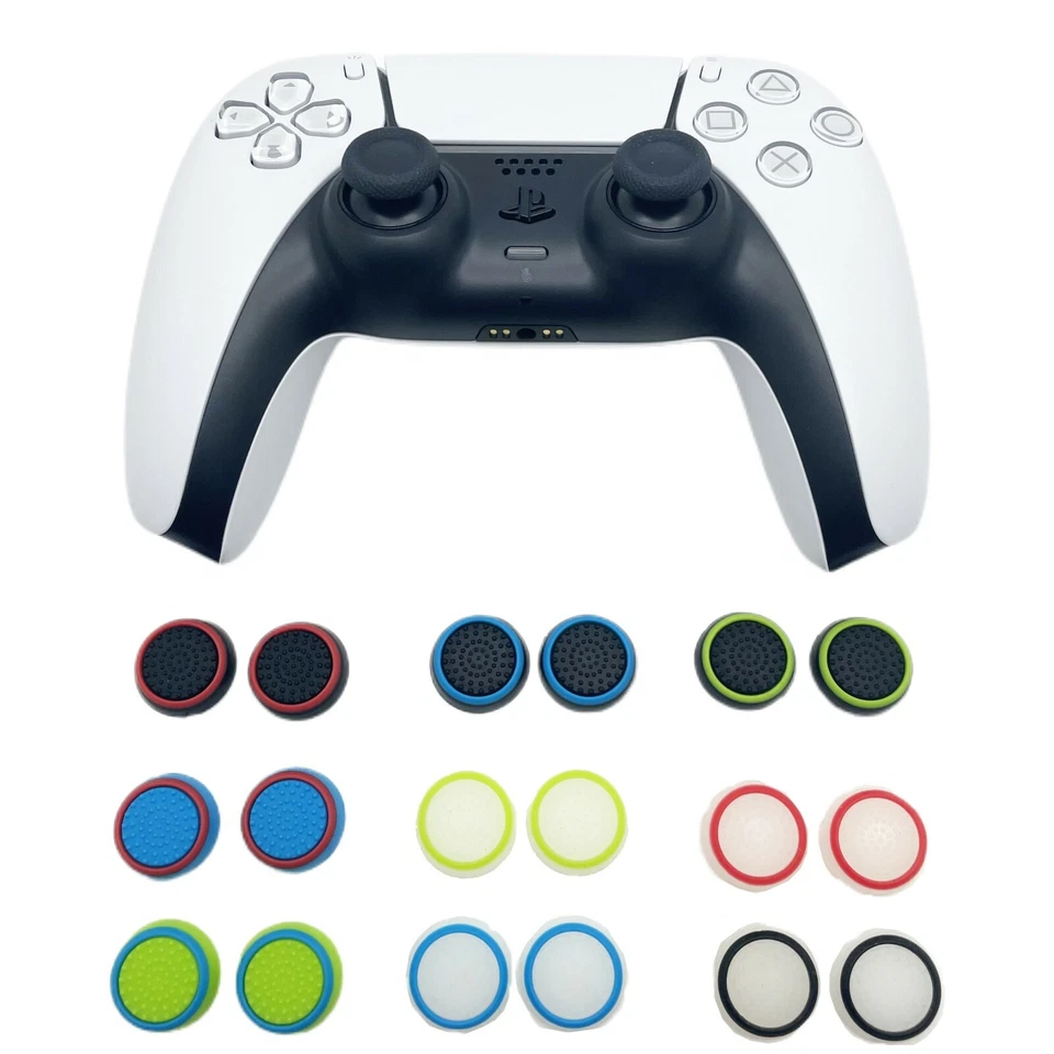 2x GRIPS For Sony PS5 Playstation 5 Controller THUMBSTICK Cover Caps FPS Analogs