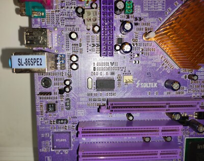 SOLTEK SL-86SPE2 Purple Socket478 i865PE AGP SATA ATX 2DDR + CPU +