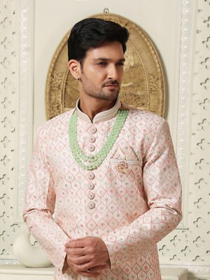 Indian Mens Wedding Bollywood Party Wear Designer Semi Indo