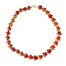 Hawaiian Jewelry Handmade Hawaiian Koa Wood Maui Hawaii Plumeria Flower Necklace