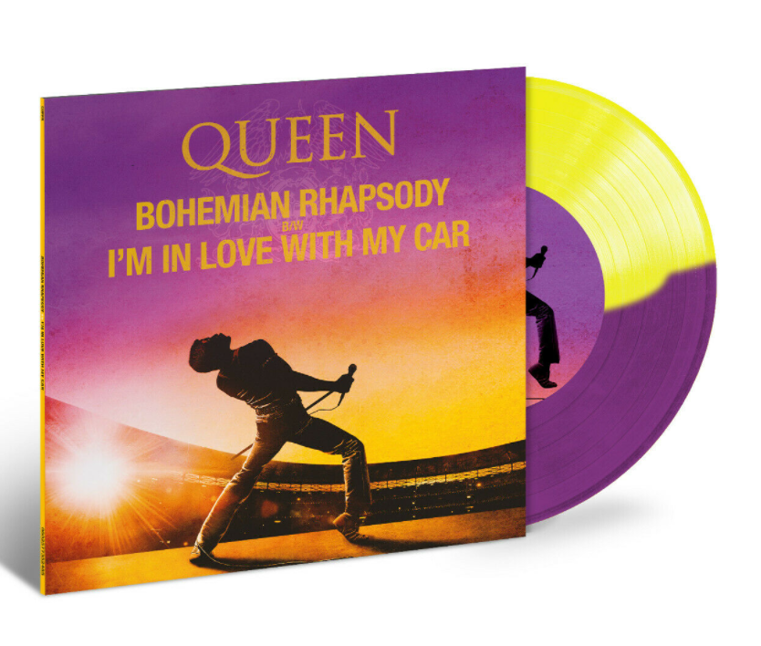 Queen Bohemian Rhapsody Purple & Yellow Coloured 7