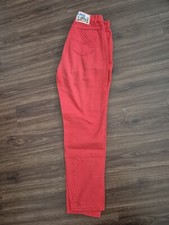 rote Angels Jeans schwarzes Punktmuster  Gr. 32 Baumwolle vintage 80ziger Jahre