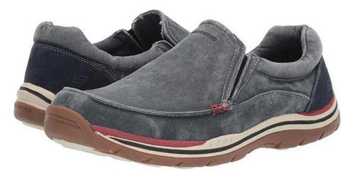 SKECHERS Men's Memory Foam Relaxed Fit Slip On Shoes - 第 9/21 張圖片