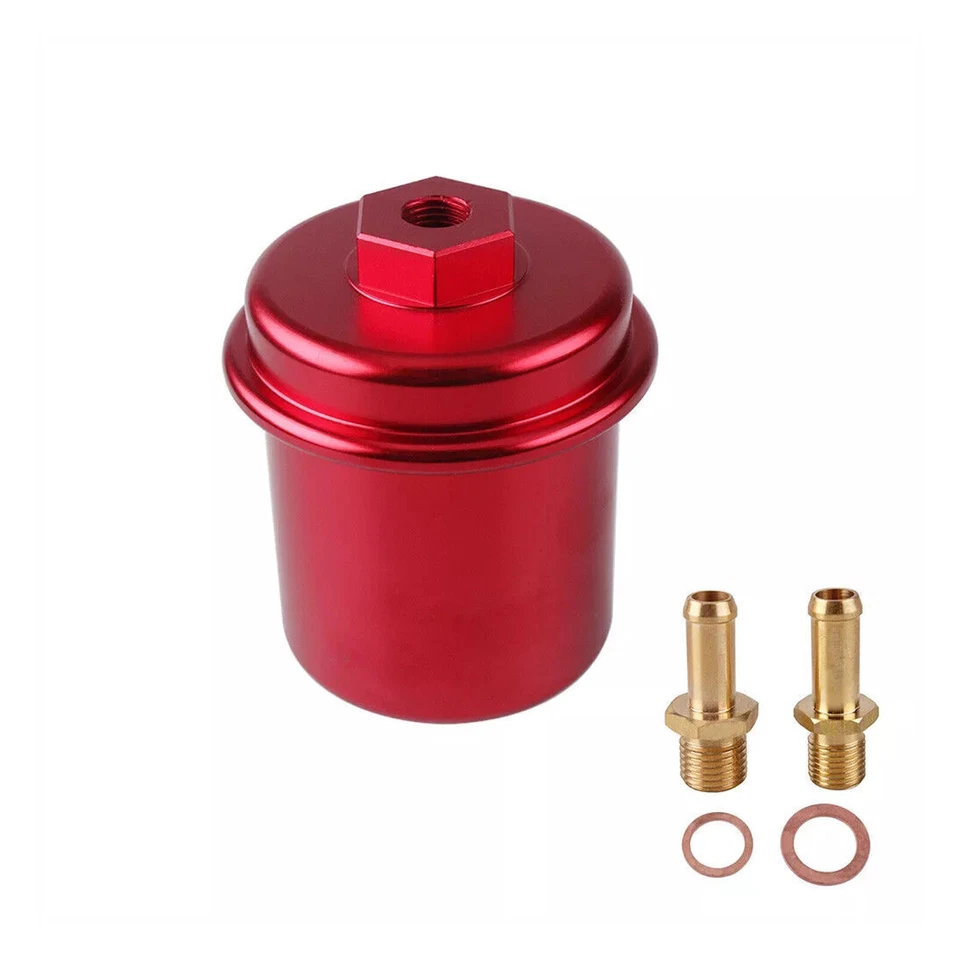 Filtro de combustible de gasolina de alto rendimiento rojo para Honda Civic Acura Integra 1,5 L-1,8 L Foto 3 de 4