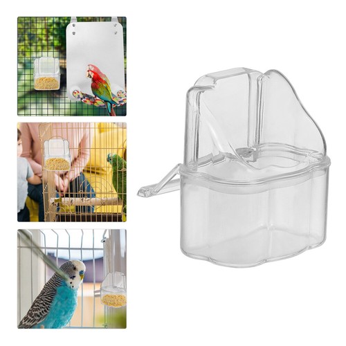 5pcs Bird Water Feeder Bird Plastic Cup Parrot Feeder Bird Drink Cup