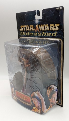MOC 2002 Hasbro Star Wars Unleashed Princess Leia Jabba's Slave 7" Action Figure - Picture 10 of 24