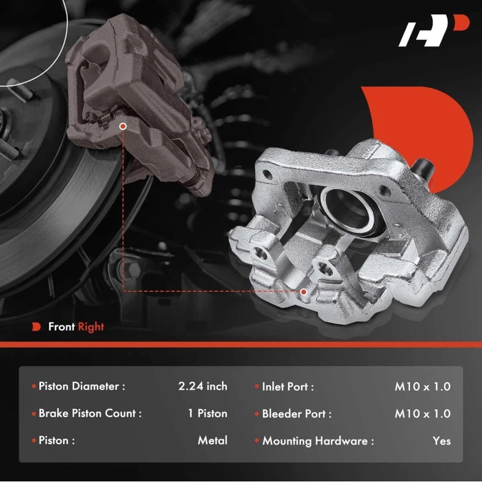 Pinza de freno de disco con soporte delantero derecho para BMW 228i 2014-2016 320i 330i 428i Foto 2 de 4