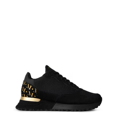 Mallet Damen-Sneaker schwarz & gold Popham UK 3 BRANDNEU