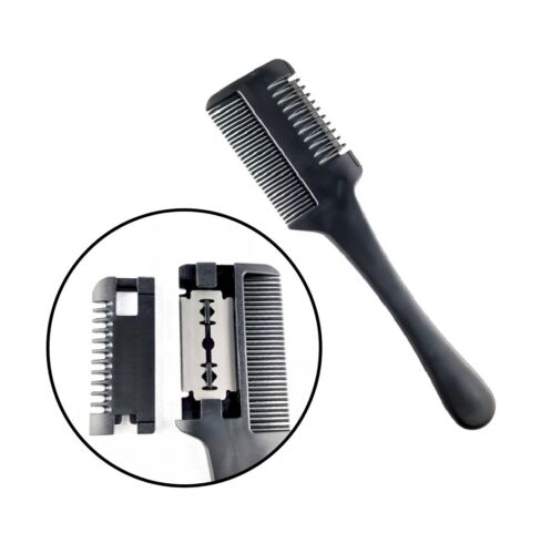 Comb with razor blade hair trimmer dogs razor comb knife dilution comb  - Picture 1 of 6