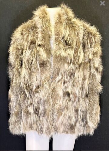 Stunning Vintage 1970’s Genuine Coyote Fur Coat  -