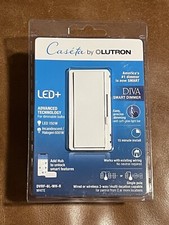 Lutron Diva Smart Dimmer- (DVRF-6L-WH-R) WHIT...