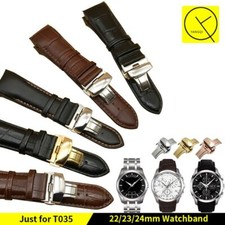 22 23 24mm Leather Watchband Strap For Tissot...