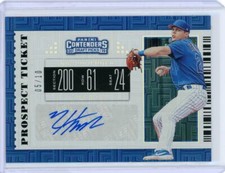 2019 Panini Contenders Baseball Pyramids Prospect Ticket Auto #19 Nico Hoerner 