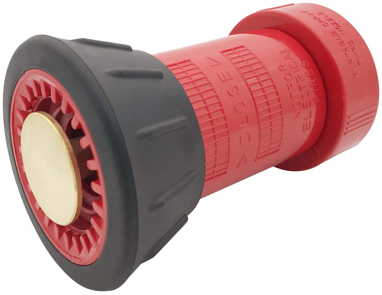 Fire Hose Nozzle, 1-1/2 Inch NST/NH, Thermoplastic, Heavy Duty, Spray Jet