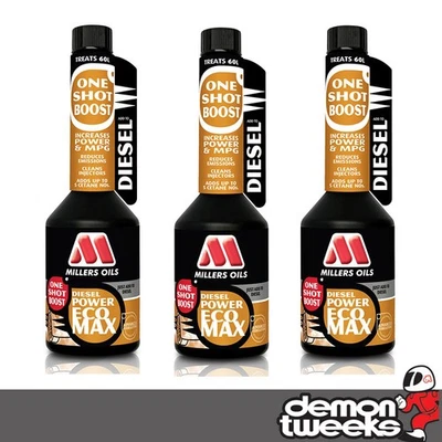 3 x Millers Oils Diesel Power Eco Max - One Shot Boost (Fuel Additive) - 250ml - Image 1 of 2