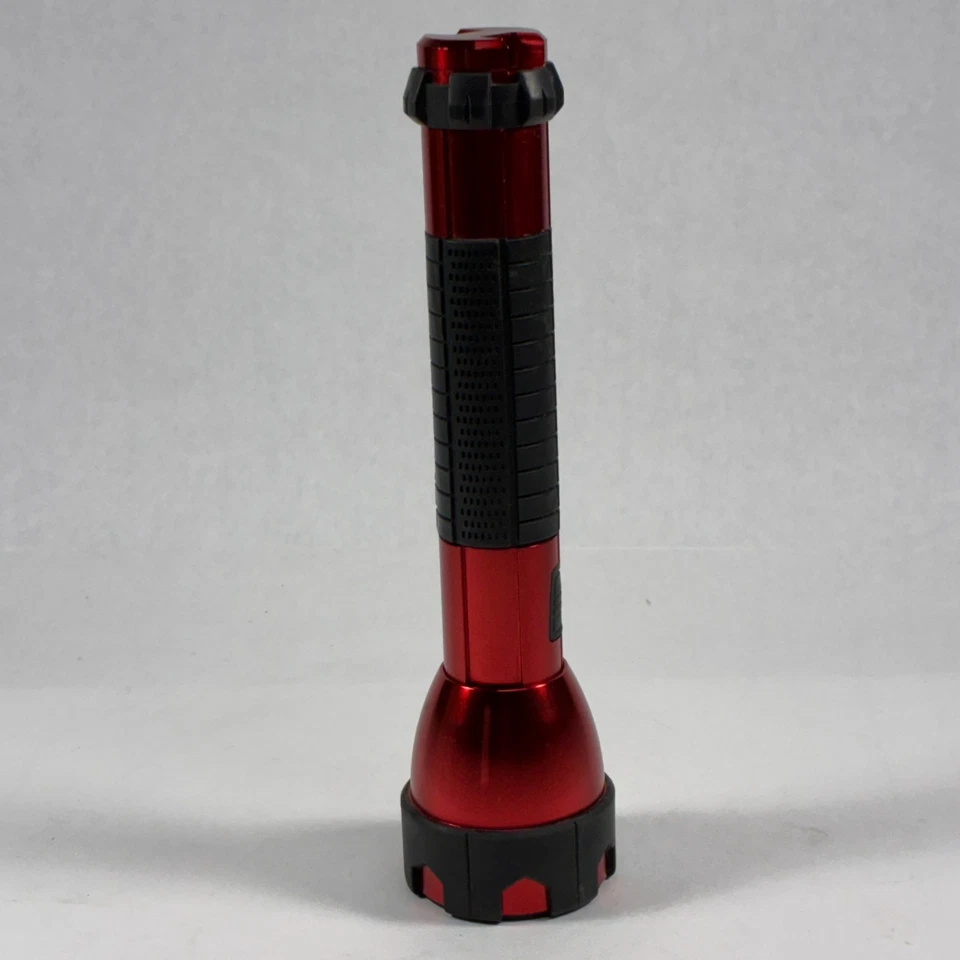 Snap-On Tools 9.5 Inch Red Billet Aluminum Anodized Flashlight 2 'C' Batteries - Image 4 of 4