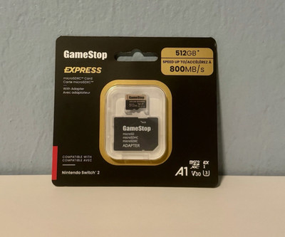 GameStop 512GB Express Micro SD Card Nintendo Switch 2 - Brand New - Sealed