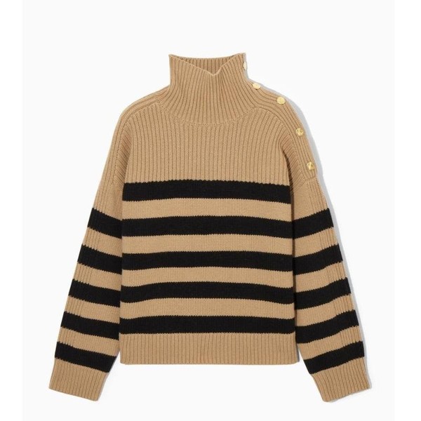 Women COS Sweater Beige Wool XS #8JKW