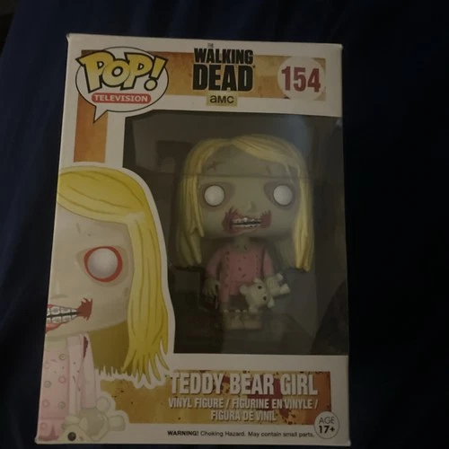 [Unopened] Funko Pop TEDDY BEAR GIRL 154 TV The Walking Dead NIB Vaulted TWD