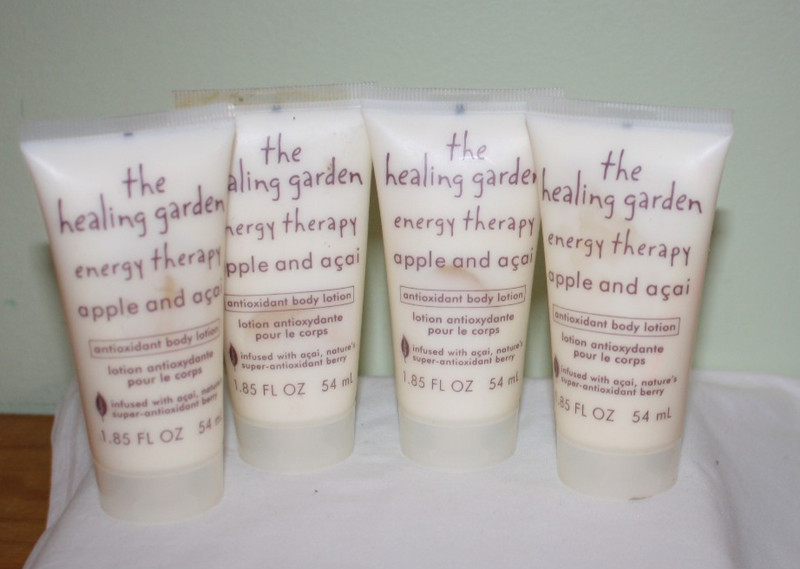 4 Lot  Healing Garden Energy Therapy Apple and Acai   Antioxidant Body Lotion