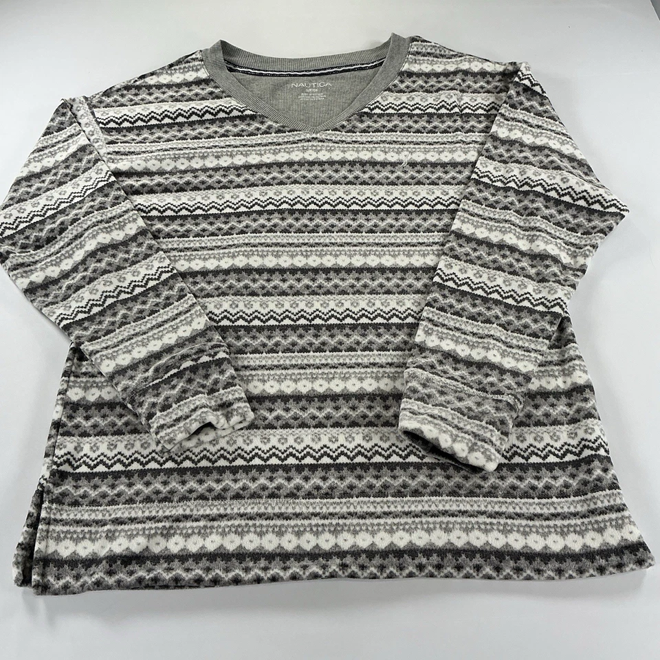 Juego de pijama para mujer Nautica gris suave blanco 2 piezas, talla S (6-8) nuevo sin etiquetas Foto 2 de 4