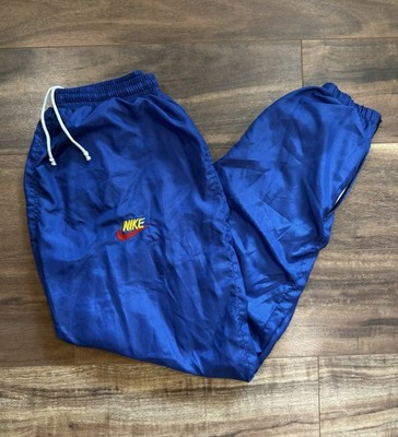 Vintage 90s Nike Track Windbreaker Mens XL Blue Sweatpants