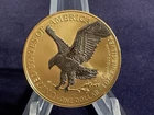 2022 1oz Silver Liberty Eagle.  “Space Gold Edition”.  COA in Capsule.