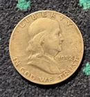 1952 P  Franklin Half Dollar - 90% Silver - Circulated