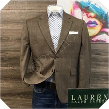 RALPH LAUREN Mens Blazer Sport Coat Casual Jacket Size 42S Classic Wool Suit