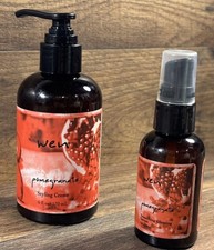 Wen Pomegranate Styling Cr me 6 oz  Smoothing Glossing Serum 2 oz 2 New