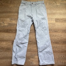 Levi's Vintage 70's Trousers 33x29 Boot Cut Light Blue Textured Twill USA