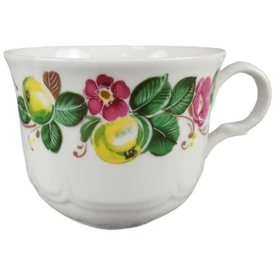 Kaffeetasse Tasse Seltmann Weiden Unbestimmten Formen Blumendekor - Bild 1 von 4