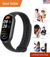 Smart Band 9 with 1.62" AMOLED Display, 21 Days Battery Life - Midnight Black