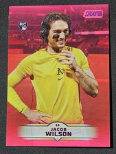 2025 Topps Stadium Club Jacob Wilson Pink RC #33 Athletics 