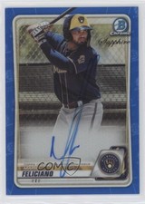2020 Bowman Chrome Sapphire Edition Prospect Mario Feliciano #BSPA-MF Auto 1t5