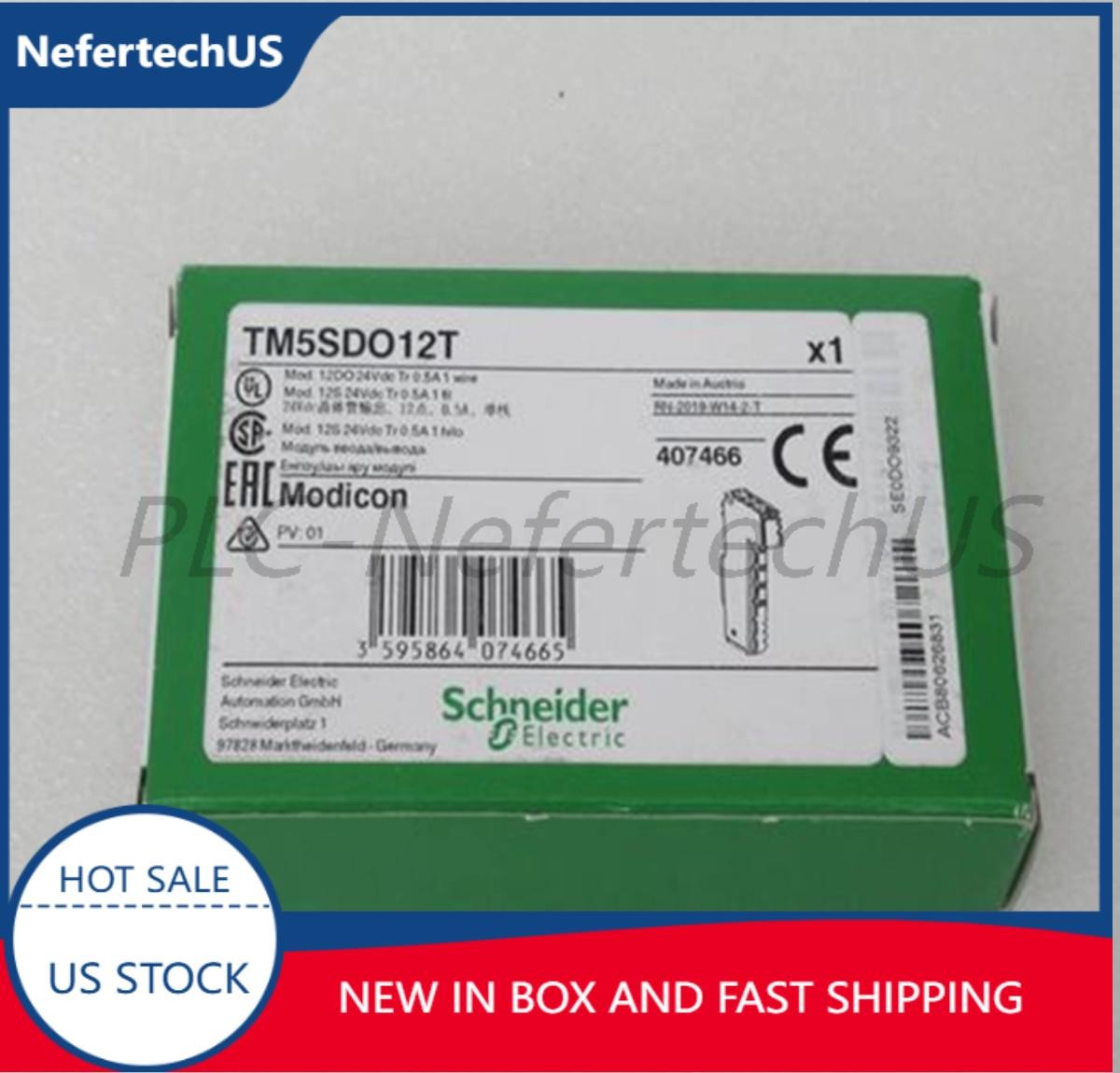 NEW SCHNEIDER TM5SDO12T Digital Output Module US Free TAX