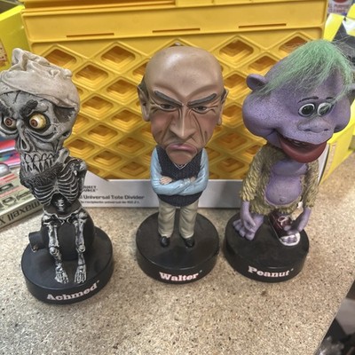 Jeff Dunham Peanut ,Walter And Achmed  Talking Bobble Heads