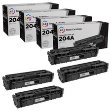 LD 4pk Compatible Black Toner Cartridge for HP 204A CF510A LaserJet M180nw