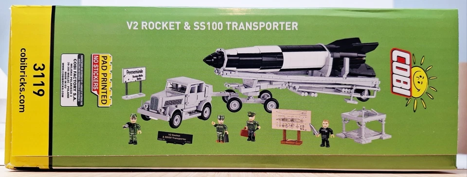 COBI WWII German V2 Rocket & SS100 Transporter 1:35 Building Block Set # 3119 - Image 4 of 4