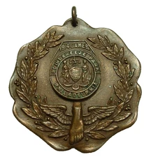 1914 PHILADELPHIA POINT BREEZE PARK Games Sports Medallion Medal Winged Foot Pa