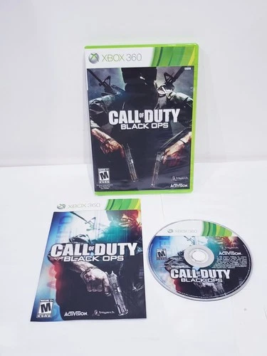 Call of Duty: Black Ops (Microsoft Xbox 360, 2010) With Manual TESTED