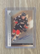 2024-25 Upper Deck Ultimate Collection Silver Auto #6 Leo Carlsson