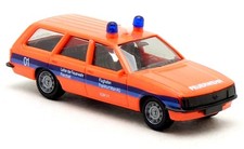 Herpa Opel Rekord E Caravan Feuerwehr Flughafen Frankfurt Main ELW 1/1 1:87 H0