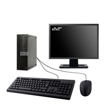 PC Dell 5040 SFF Ecran 22" Intel G4400 RAM 8Go SSD 250Go HDMI Wifi W11
